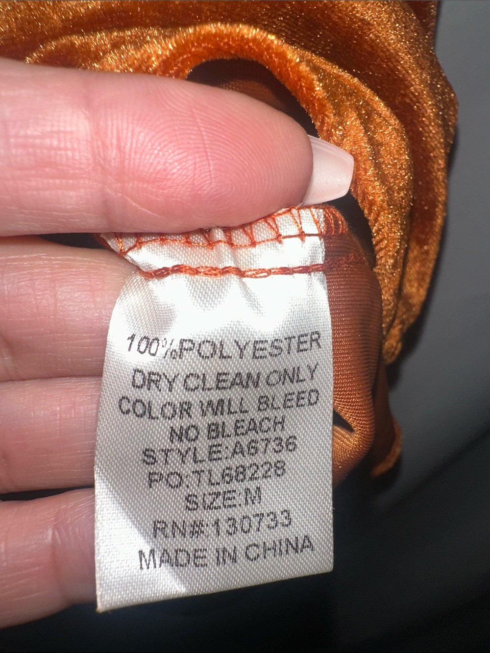 Umgee Rust Velvet Button-Front Tunic - Picture 5 of 6